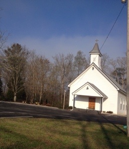 Sweet Methodist church we passed that was playng hymns from its belfry.