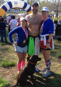 Jess,Adam, me and Molly after the race.